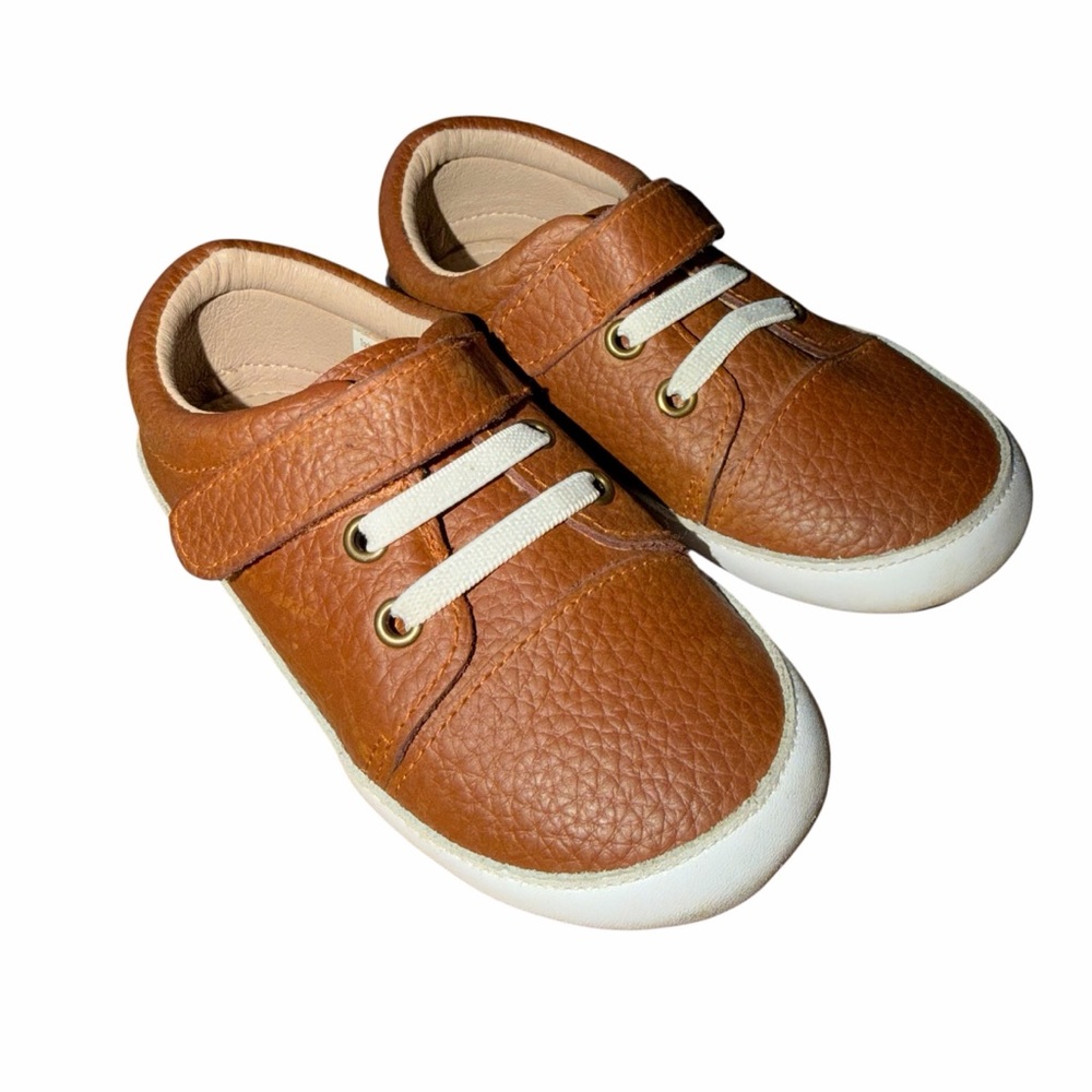 Monkey Feet Brown Kids Toddler Shoes Size 2-3 Years Easy On